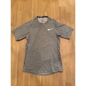 Nike Pro Dri Fit Men's Short Sleeve Training Shirt Gray Size S